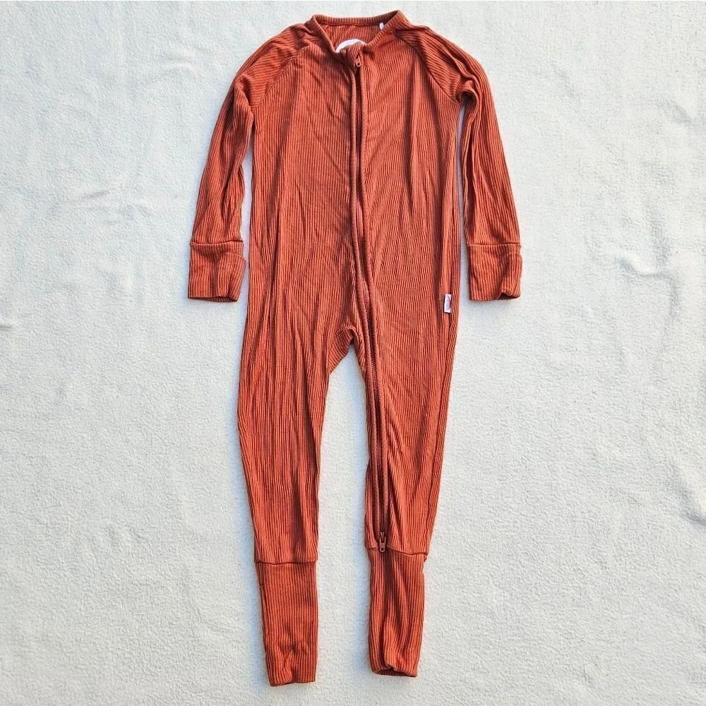 Brixton Phoenix Rust Bamboo Zip Romper 12-18M
